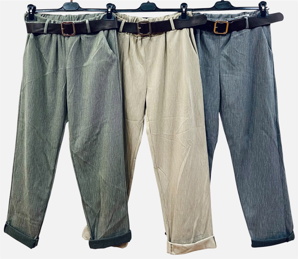 Pantalone morbido con cintura in colori assortiti